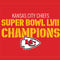 NFL Kansas City Chiefs Super Bowl LVII Champions Apple Pencil (2nd Gen 2019) Skin